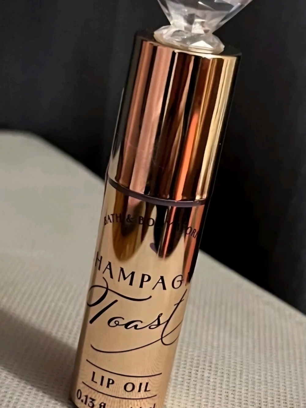 Bath & Body Works Champagne Toast Lip Oil - Rose Gold Metallic